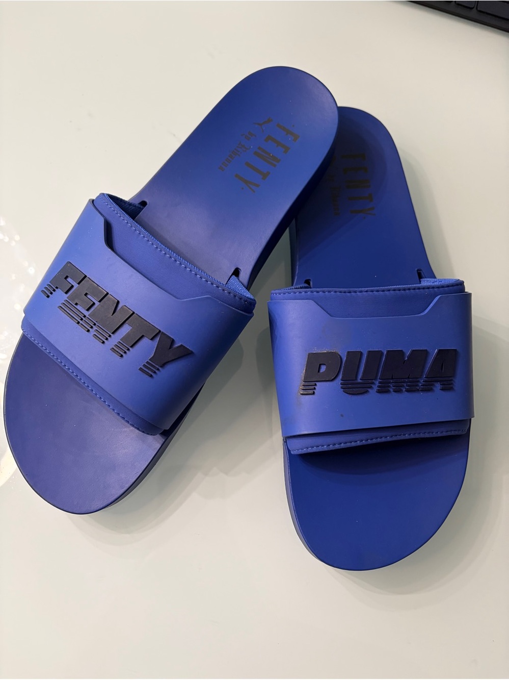 PUMA Men’s Blue Slide Sandals - FENTY Collaboration 11